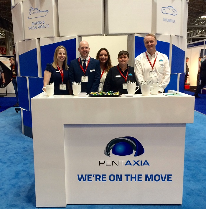 Pentaxia team at Advanceed Engineering Show, which took place in Birmingham, this week. © Pentaxia